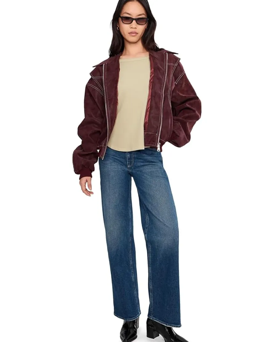 Mod-o-doc Long Sleeve Dropped Armhole Oversized Top Women's