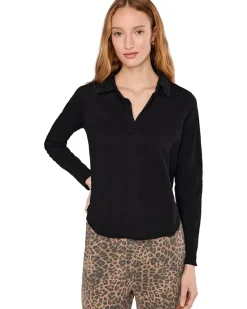 Mod-o-doc Long Sleeve Easy Polo Tee Women's