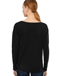 Mod-o-doc Long Sleeve Shirttail Pocket Tee Women's