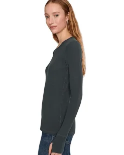 Mod-o-doc Long Sleeve With Thumbhole, Crewneck Tee Women's