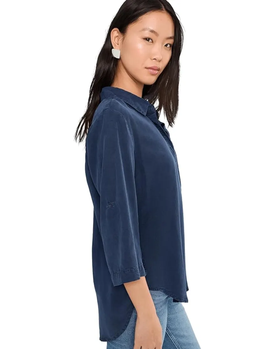 Mod-o-doc Roll Tab Patch Pocket Tunic Women's