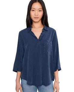 Mod-o-doc Roll Tab Patch Pocket Tunic Women's