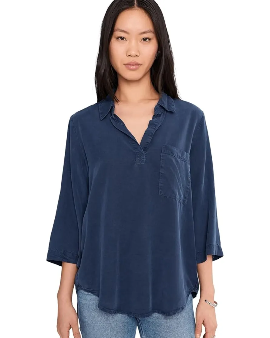 Mod-o-doc Roll Tab Patch Pocket Tunic Women's