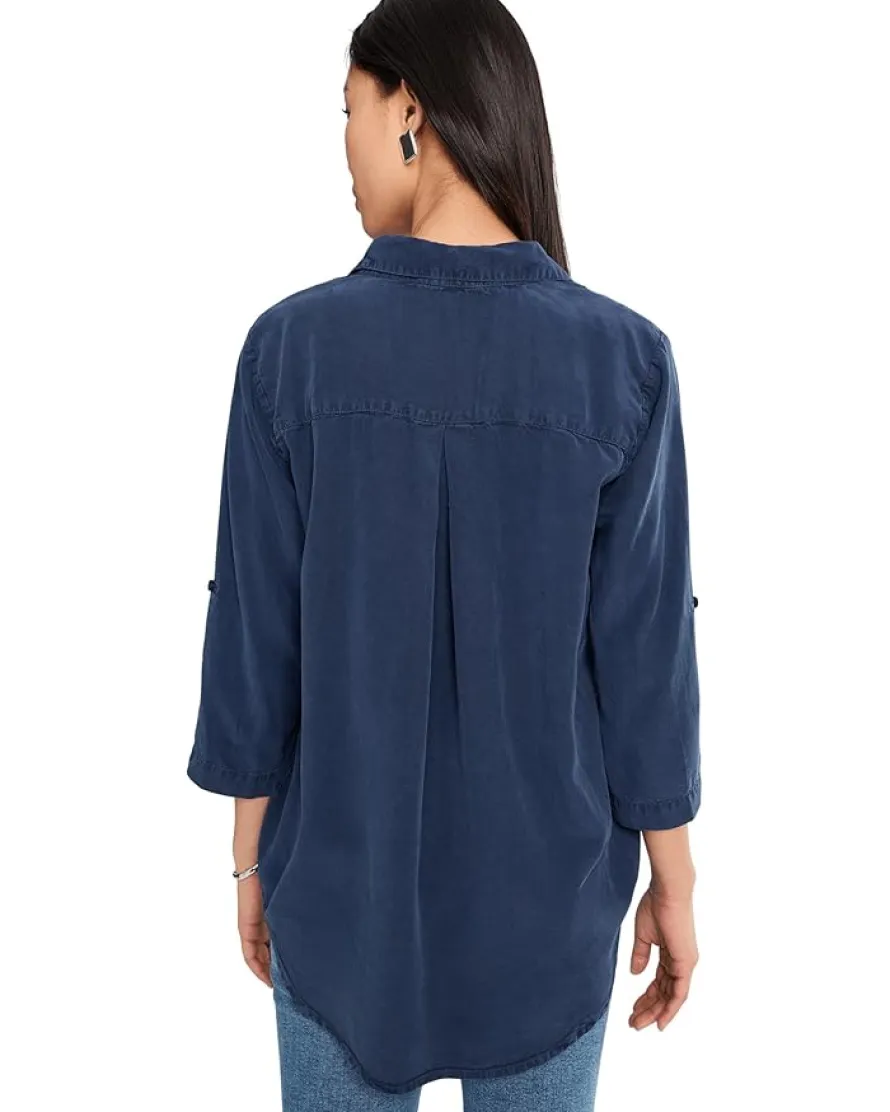 Mod-o-doc Roll Tab Patch Pocket Tunic Women's