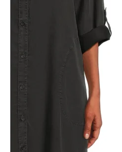 Mod-o-doc Roll-up Long Sleeve Shirt Dress Women's