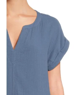 Mod-o-doc Roll-Up Short Dolman Sleeve Shift Dress Women's