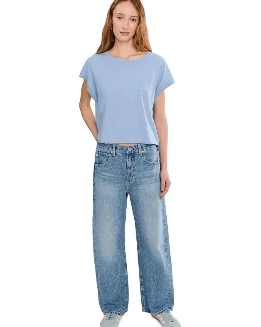 Mod-o-doc Short Dolman Sleeve Step Hem Tee Women's
