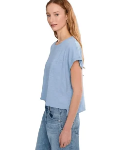 Mod-o-doc Short Dolman Sleeve Step Hem Tee Women's