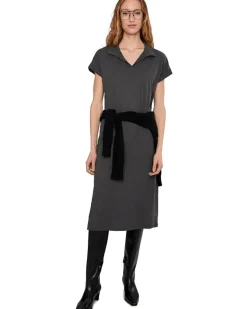Mod-o-doc Short Sleeve Dolman Midi Dress Women's