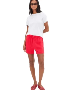 Mod-o-doc Short Sleeve Step Hem Crew Neck Short Sleeve Tee Women's