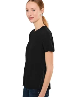 Mod-o-doc Short Sleeve Step Hem Crew Neck Short Sleeve Tee Women's