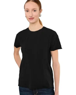 Mod-o-doc Short Sleeve Step Hem Crew Neck Short Sleeve Tee Women's