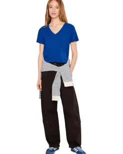 Mod-o-doc Short Sleeve V-Neck Boxy Tee Women's