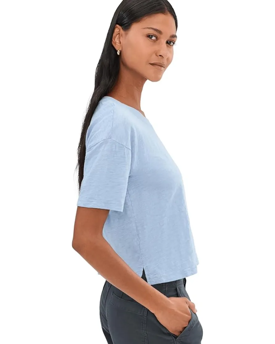 Mod-o-doc Shrunken Boxy Crew Neck Short Sleeve Tee Women's