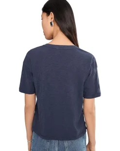 Mod-o-doc Shrunken Boxy Crew Neck Short Sleeve Tee Women's