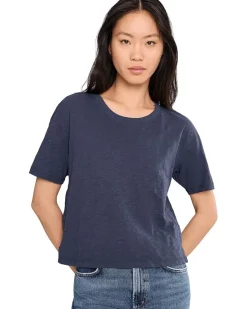 Mod-o-doc Shrunken Boxy Crew Neck Short Sleeve Tee Women's