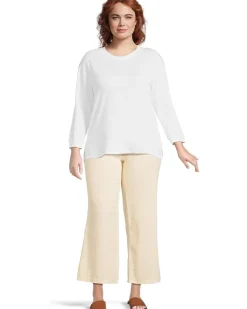 Mod-o-doc 3/4 Sleeve Hi-Lo Tunic with Side Slits Women's