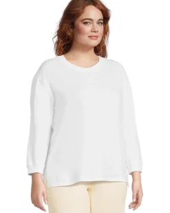 Mod-o-doc 3/4 Sleeve Hi-Lo Tunic with Side Slits Women's
