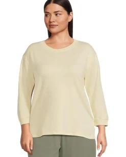 Mod-o-doc 3/4 Sleeve Hi-Lo Tunic with Side Slits Women's