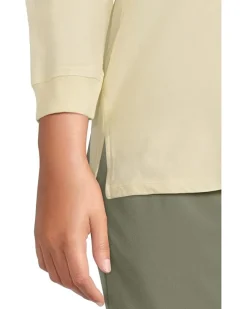 Mod-o-doc 3/4 Sleeve Hi-Lo Tunic with Side Slits Women's