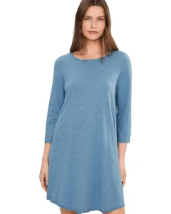 Mod-o-doc 3/4 Sleeve Twisted Crew Neck Dress Women's