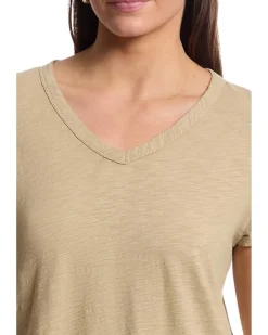 Mod-o-doc V-Neck Tee with Curved Hem Women's