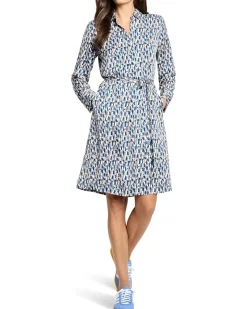 NIC+ZOE Brushstrokes Long Sleeve Devon Dress Women's