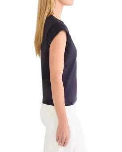 NIC+ZOE Cap Sleeve V-neck Supima Cotton Tee Women's