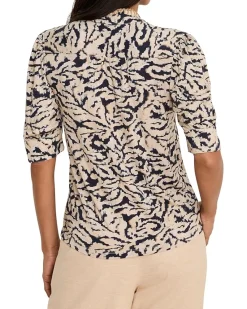 NIC+ZOE Contrast Swirl Top Women's