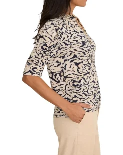 NIC+ZOE Contrast Swirl Top Women's