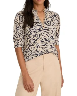 NIC+ZOE Contrast Swirl Top Women's