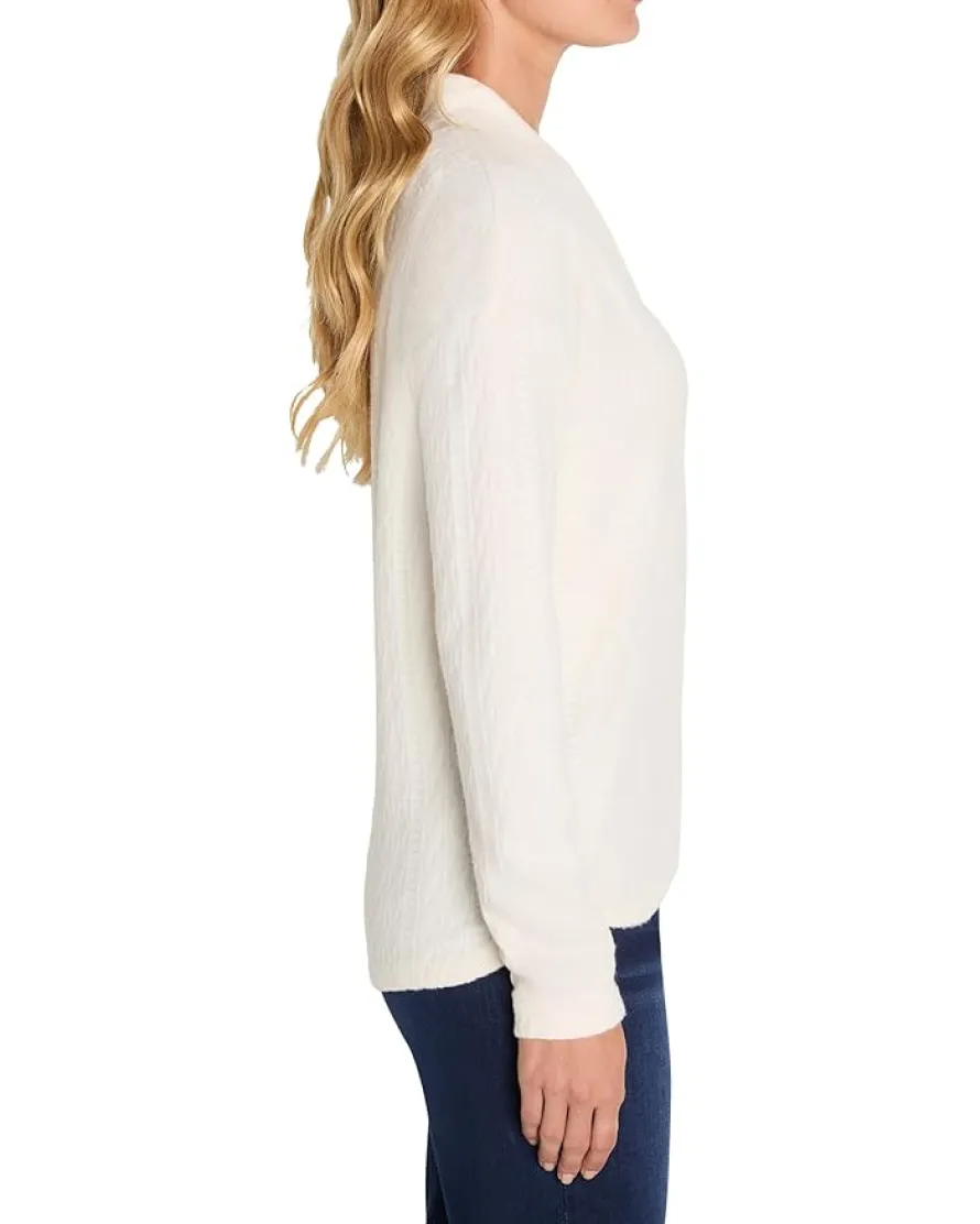NIC+ZOE Cozy Cable Knit Top Women's