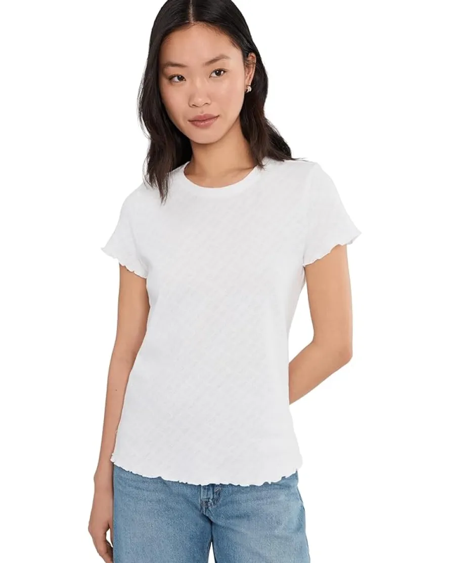 NIC+ZOE Lace Knit T-Shirt Women's