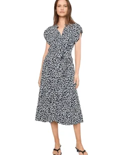 NIC+ZOE Leopard Sketch Sonni Dress Women's