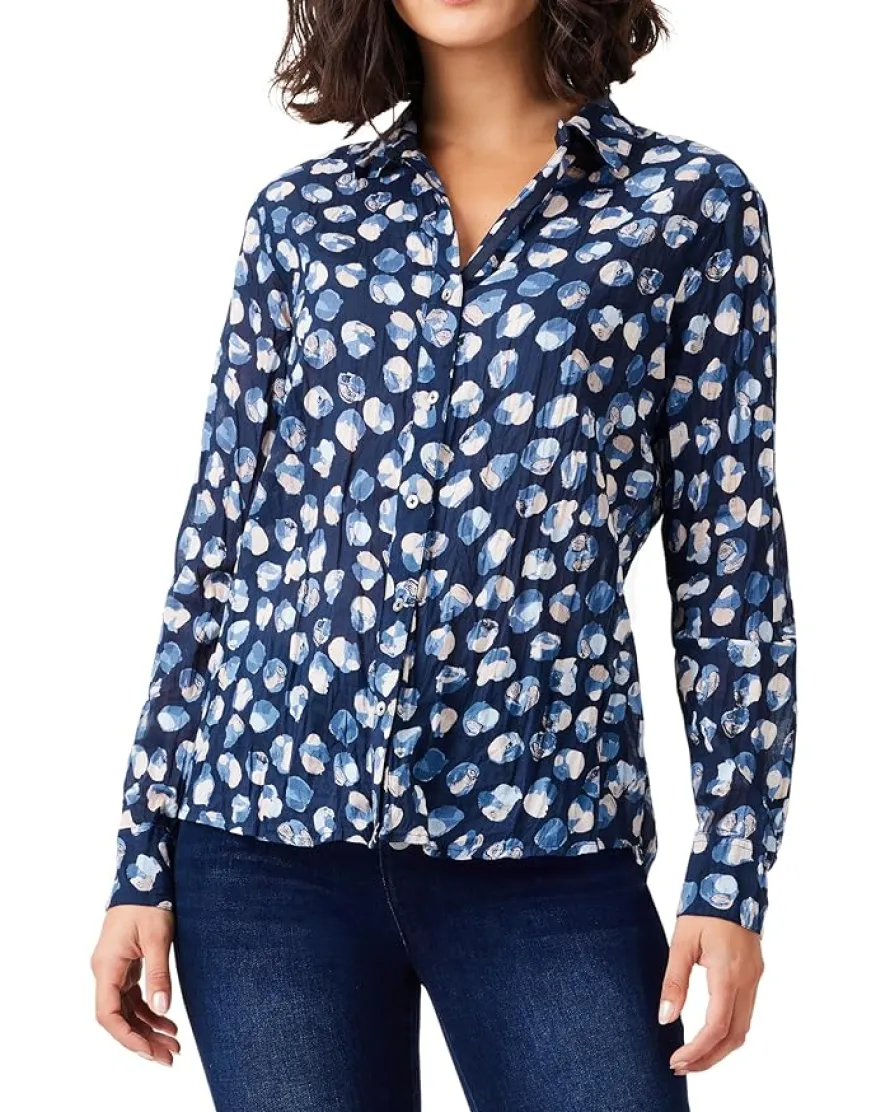 NIC+ZOE Many Moons Crinkle Shirt Women's