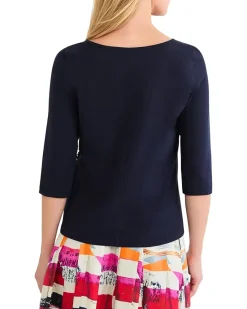 NIC+ZOE Mesh Applique Top Women's