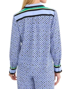 NIC+ZOE Mosaic Trimmed Shirt Women's