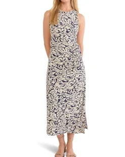 NIC+ZOE Petite Contrast Swirl Heather Dress Women's