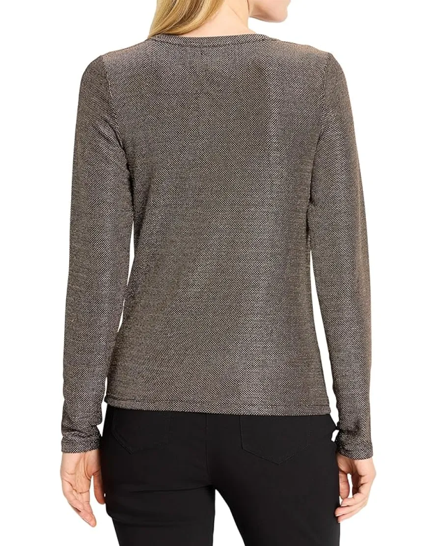 NIC+ZOE Petite Diamonte Knit Top Women's
