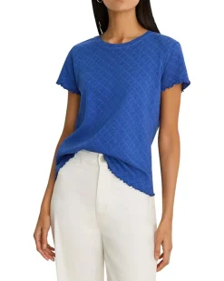 NIC+ZOE Petite Lace Knit T-Shirt Women's