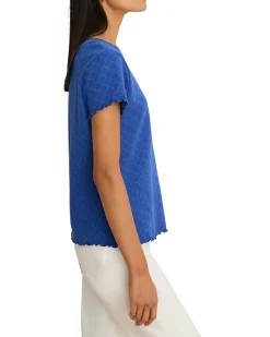 NIC+ZOE Petite Lace Knit T-Shirt Women's