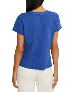 NIC+ZOE Petite Lace Knit T-Shirt Women's