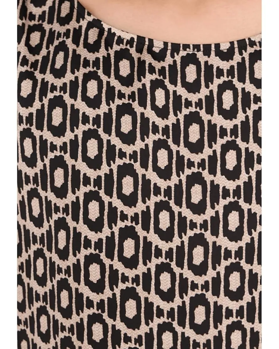 NIC+ZOE Petite Lacy Diamonds Day Gloss Woven Tee Women's