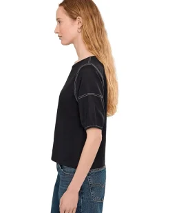 NIC+ZOE Petite Linen Sleeve Cotton Tee Women's