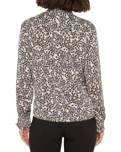 NIC+ZOE Petite Little Leopard Top Women's