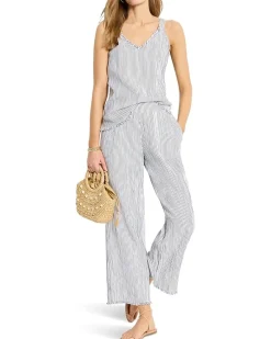 NIC+ZOE Petite Pin Stripe Gauze Tank Women's