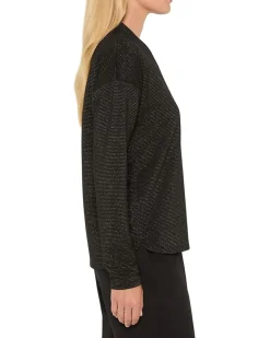 NIC+ZOE Petite Sparkle Stripe Everyday Top Women's