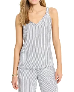 NIC+ZOE Pin Stripe Gauze Tank Women's