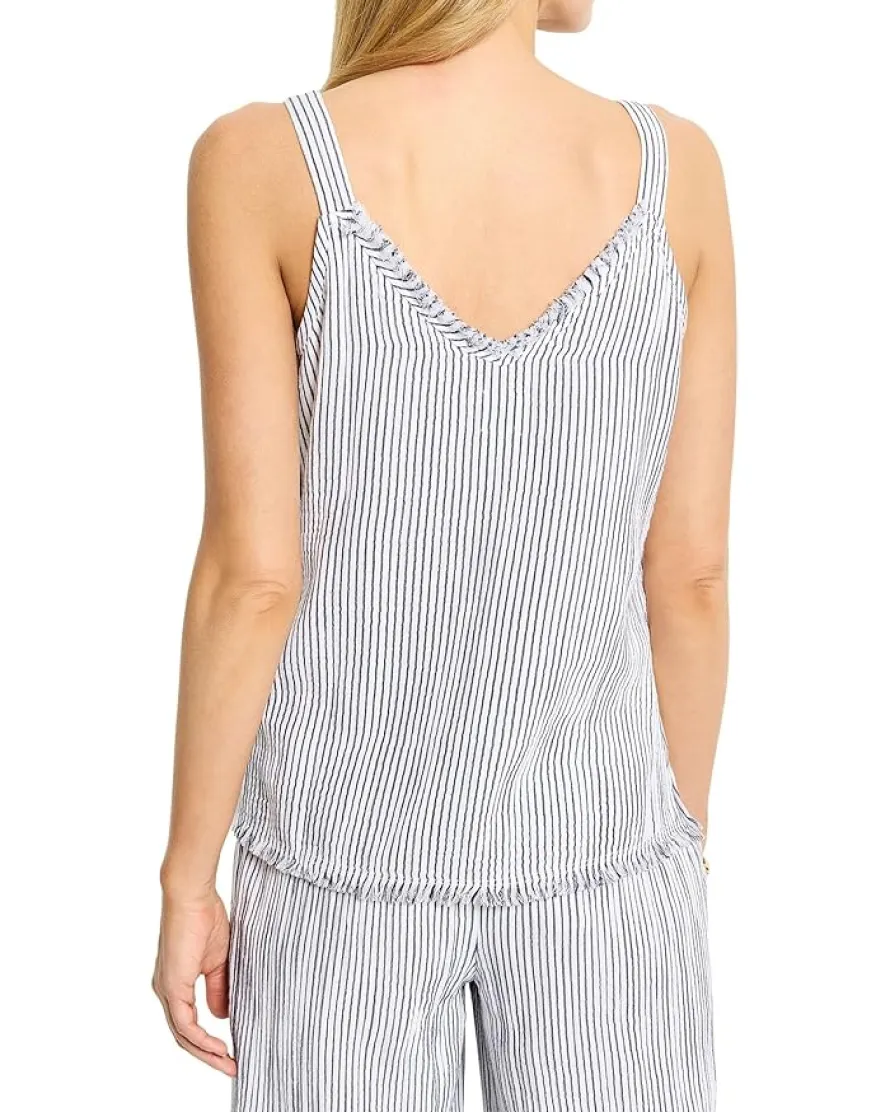 NIC+ZOE Pin Stripe Gauze Tank Women's