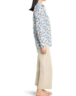 NIC+ZOE Portofino Cotton Boyfriend Shirt Women's